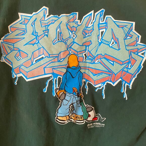 VINTAGE 1993 ECHO UNLIMITED ECKO GRAFFITI HIP HOP LONG SLEEVE - Picture 9 of 16